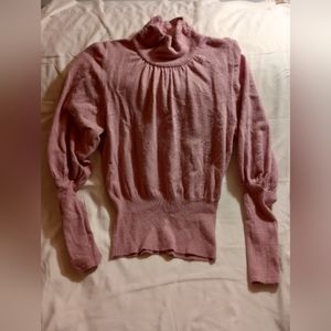 Express Mock Turtleneck Pink Sweater XS